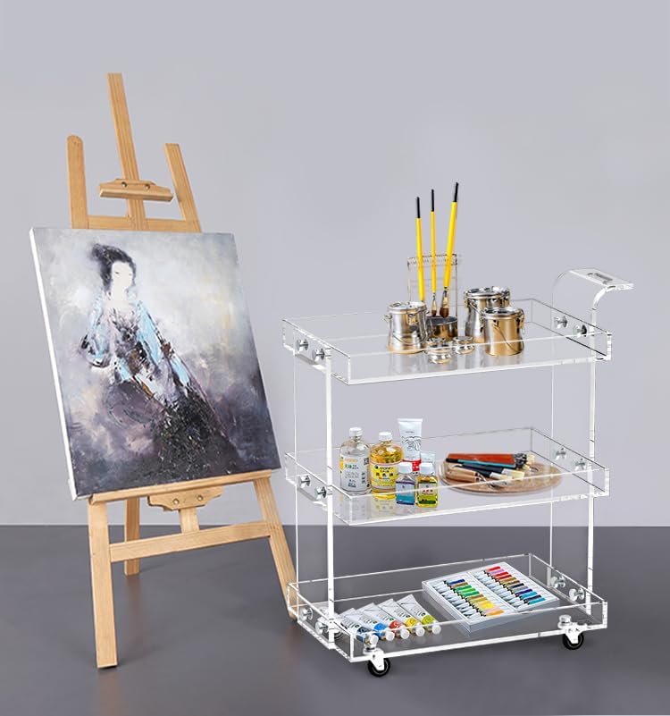 Clear Acrylic Bar Cart