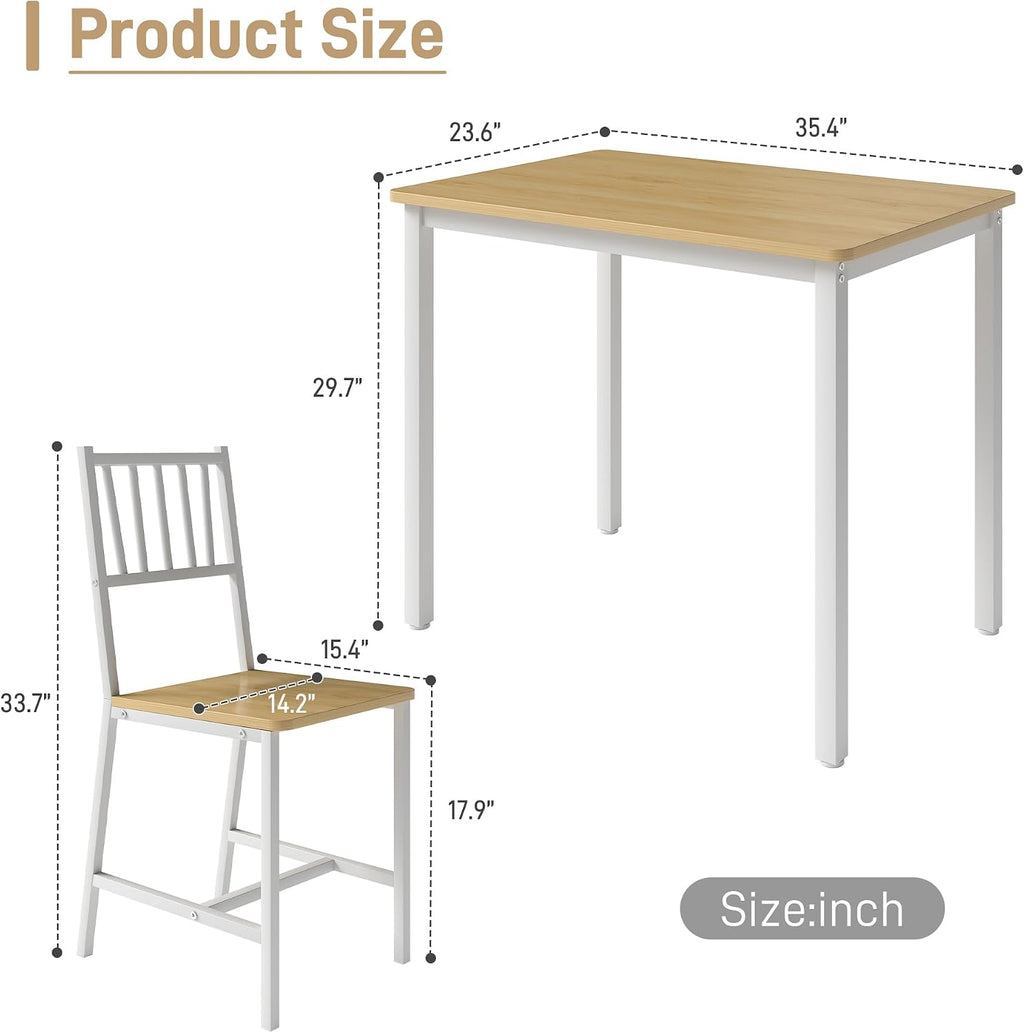 3-Piece Dining Table Set