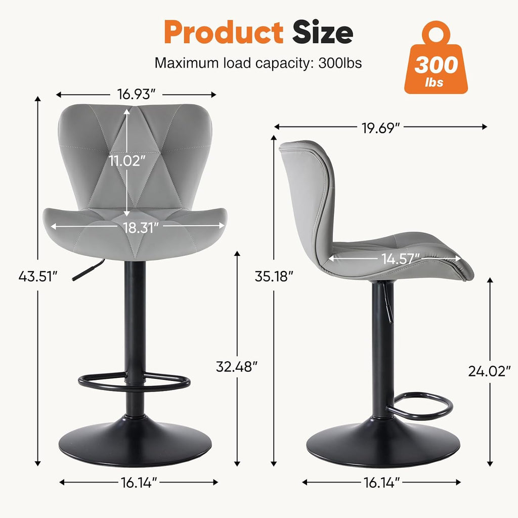 Adjustable Bar Stools Set of 4