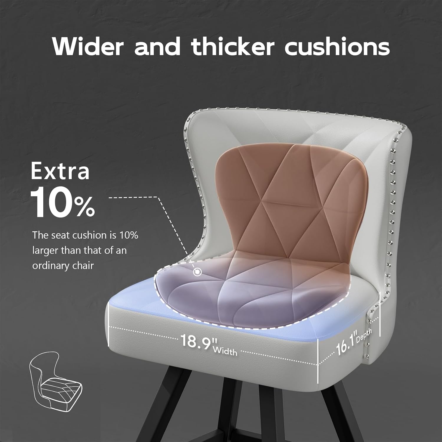 Swivel Bar Stools Set of 2