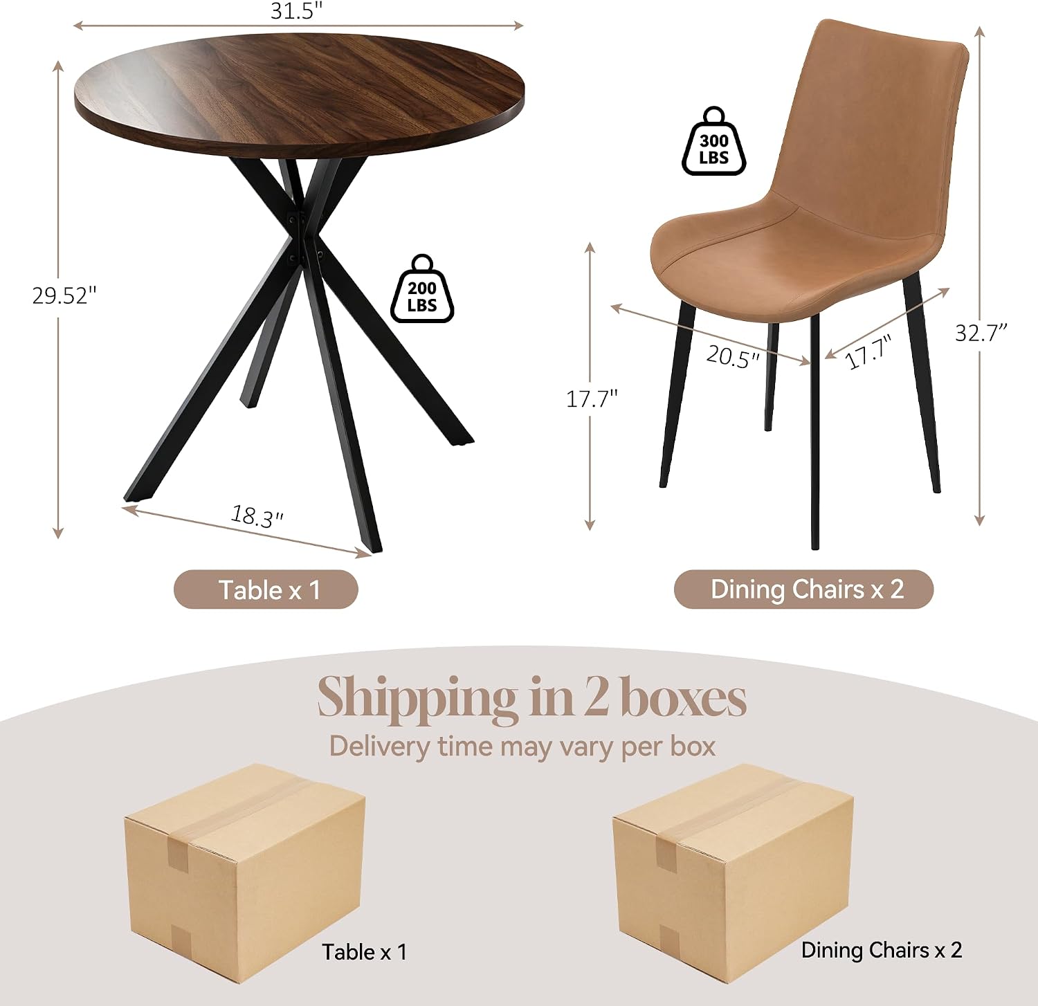 Round Dining Table Set