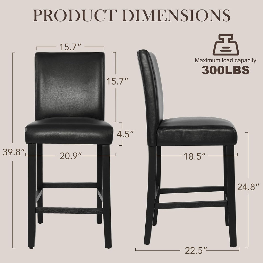 Counter Height Bar Stools Set of 2
