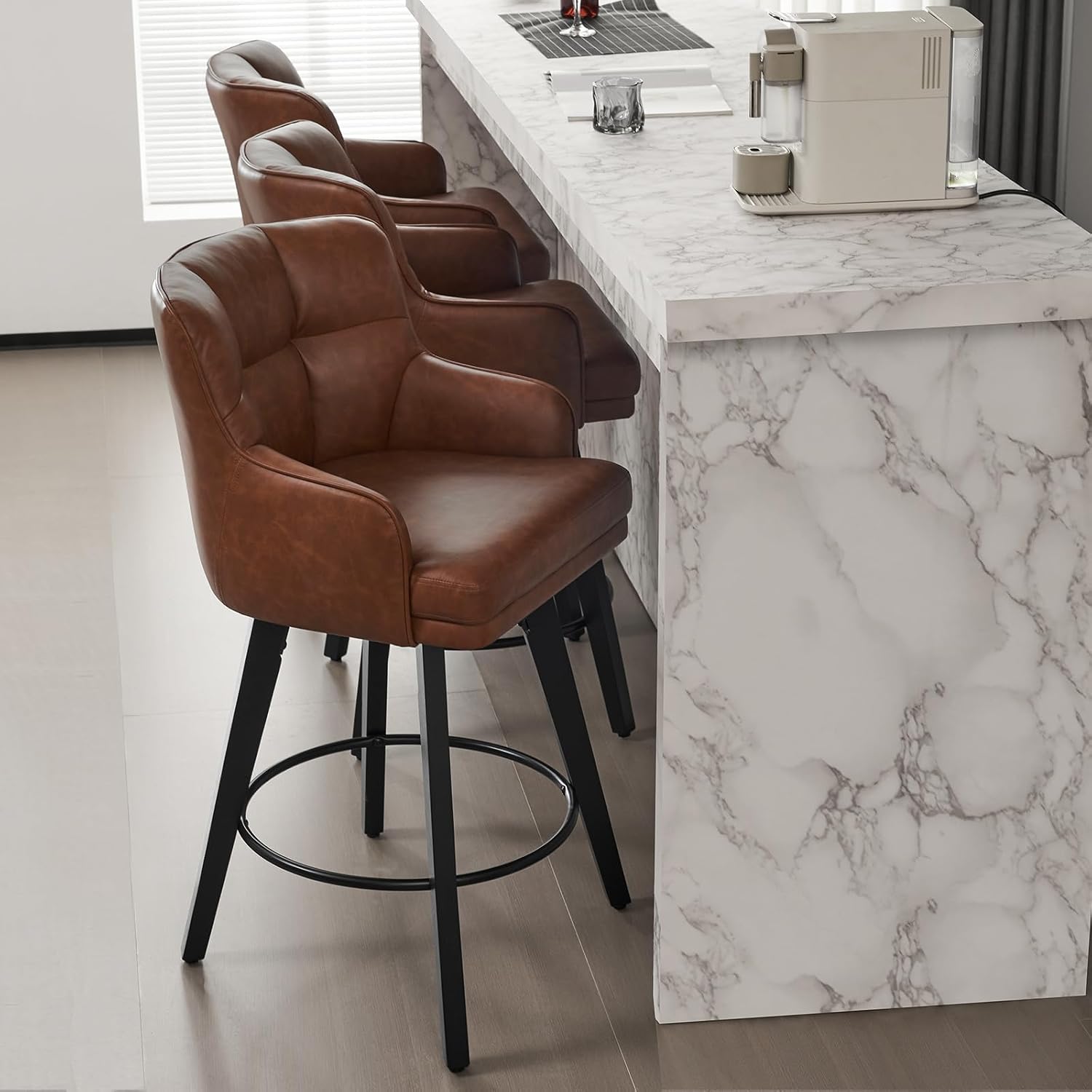 Swivel Bar Stools Set of 2