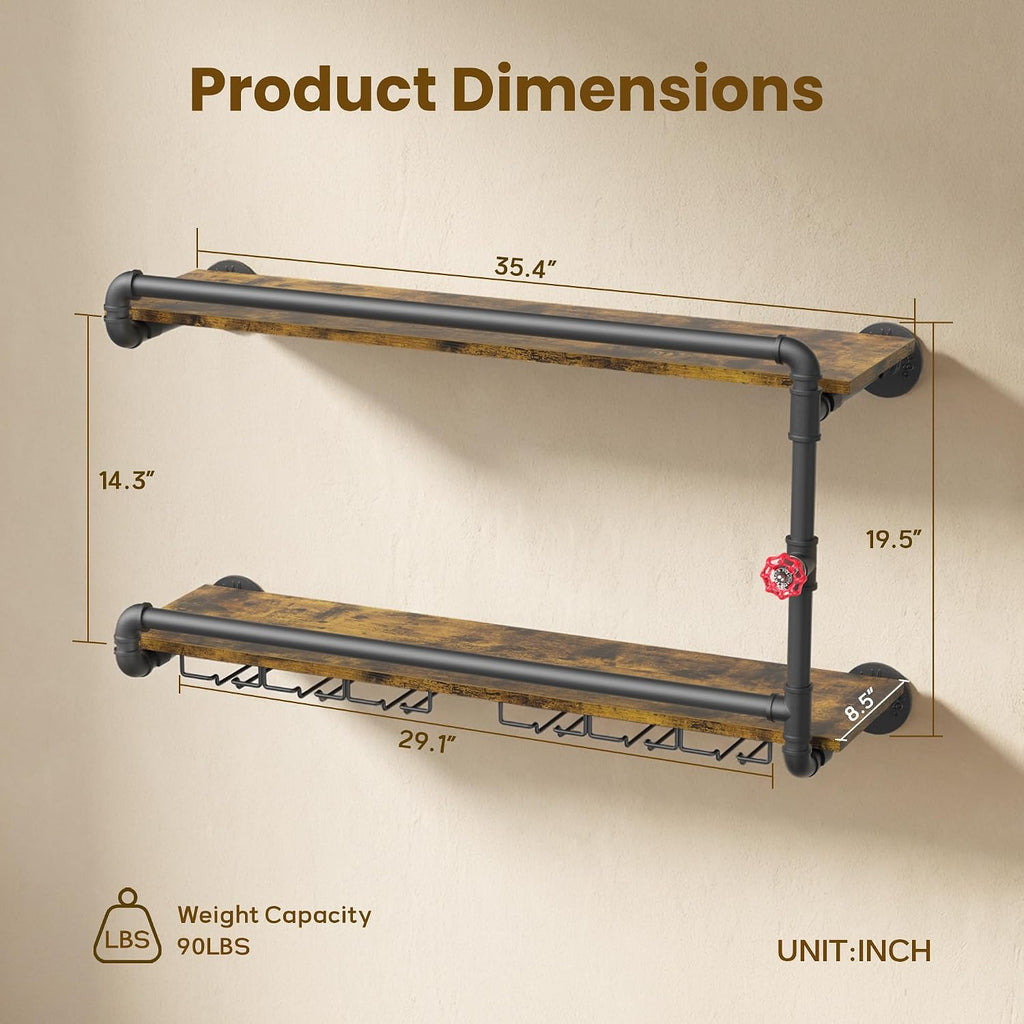 Wall Mounted Wine Rack