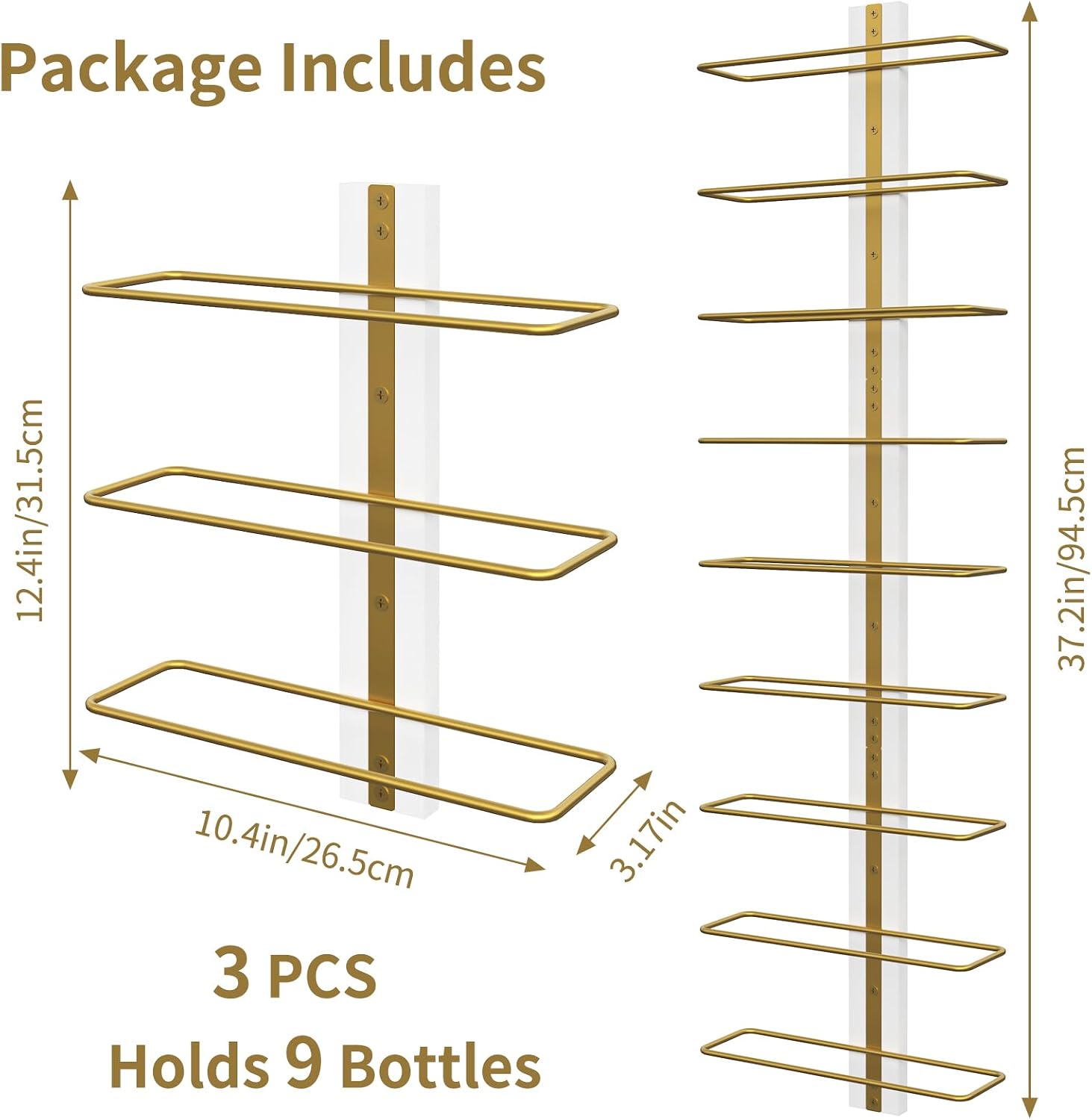 Wall-Mounted Wine Rack