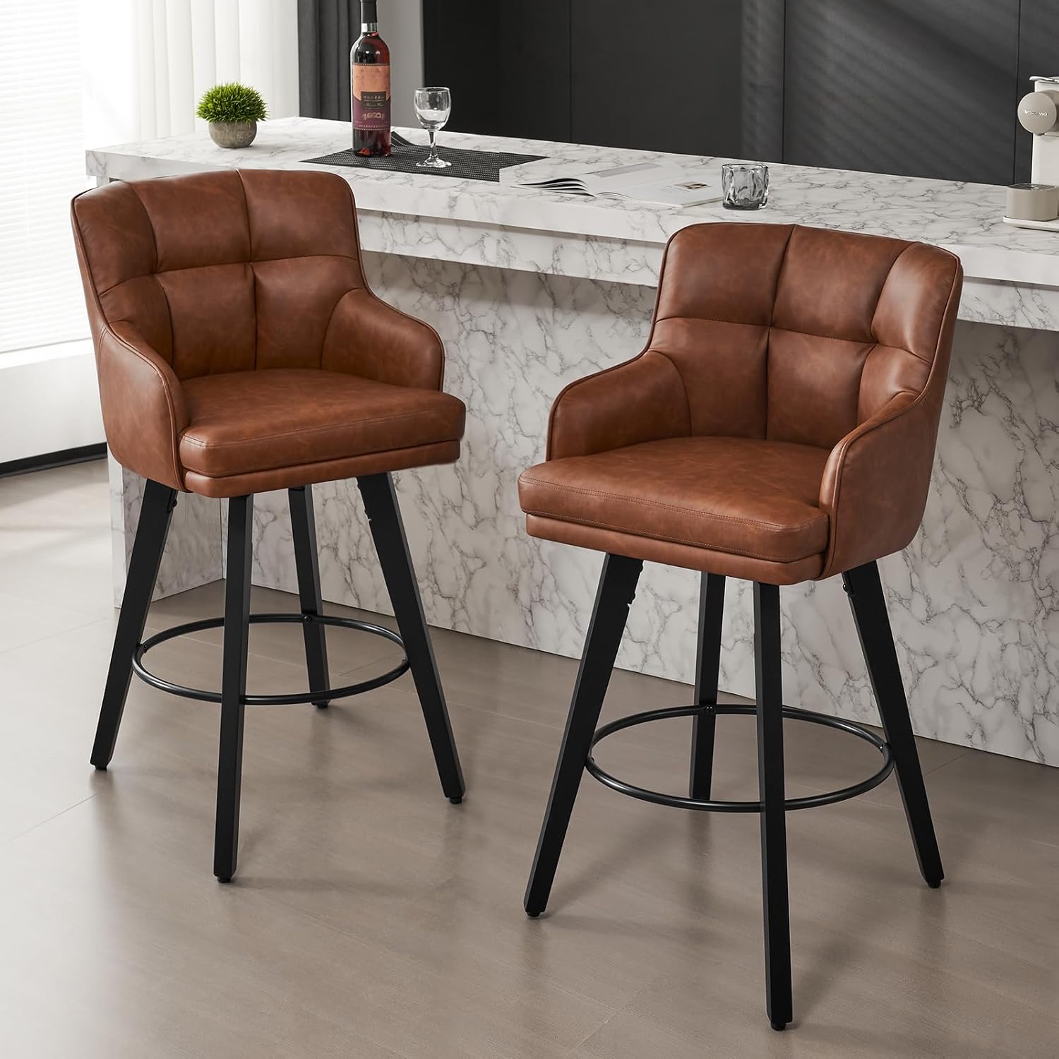 Swivel Bar Stools Set of 2