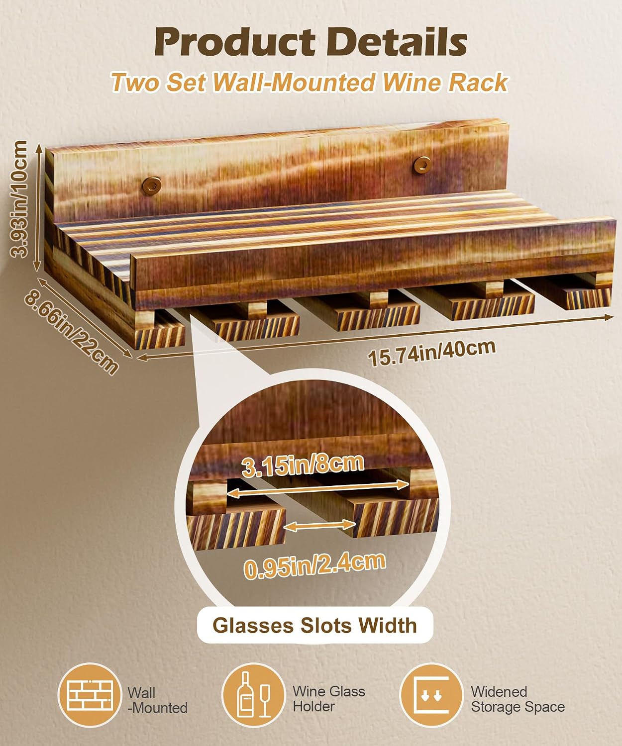 Wall Mounted Wine Rack