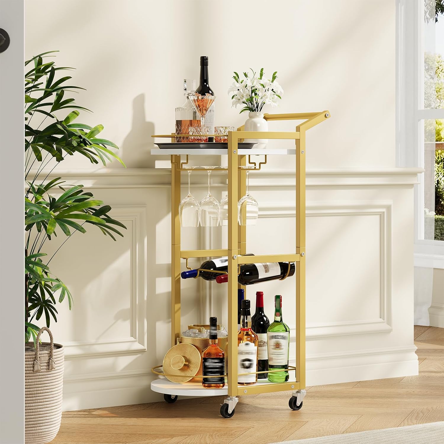 Rolling Bar Cart