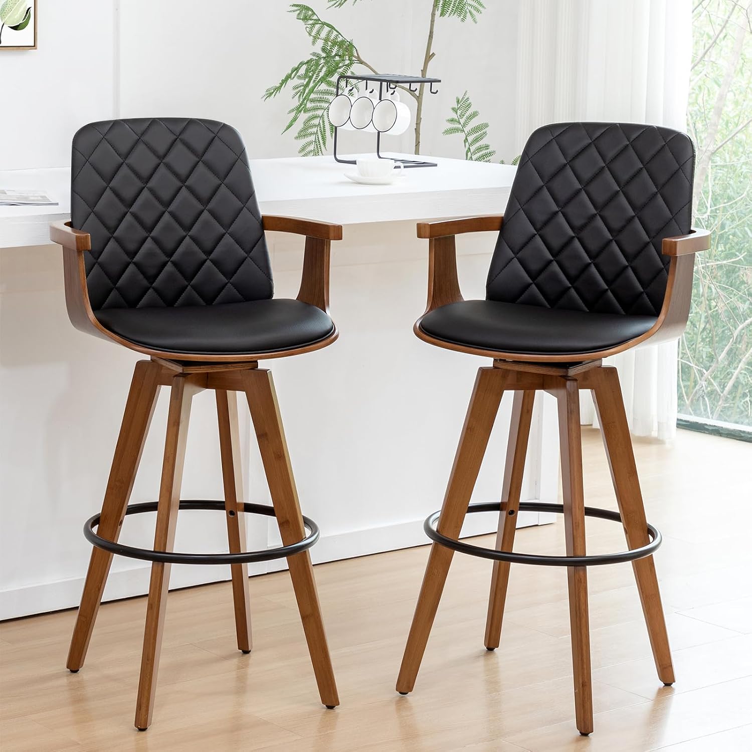 30" Swivel Bar Stools Set of 2