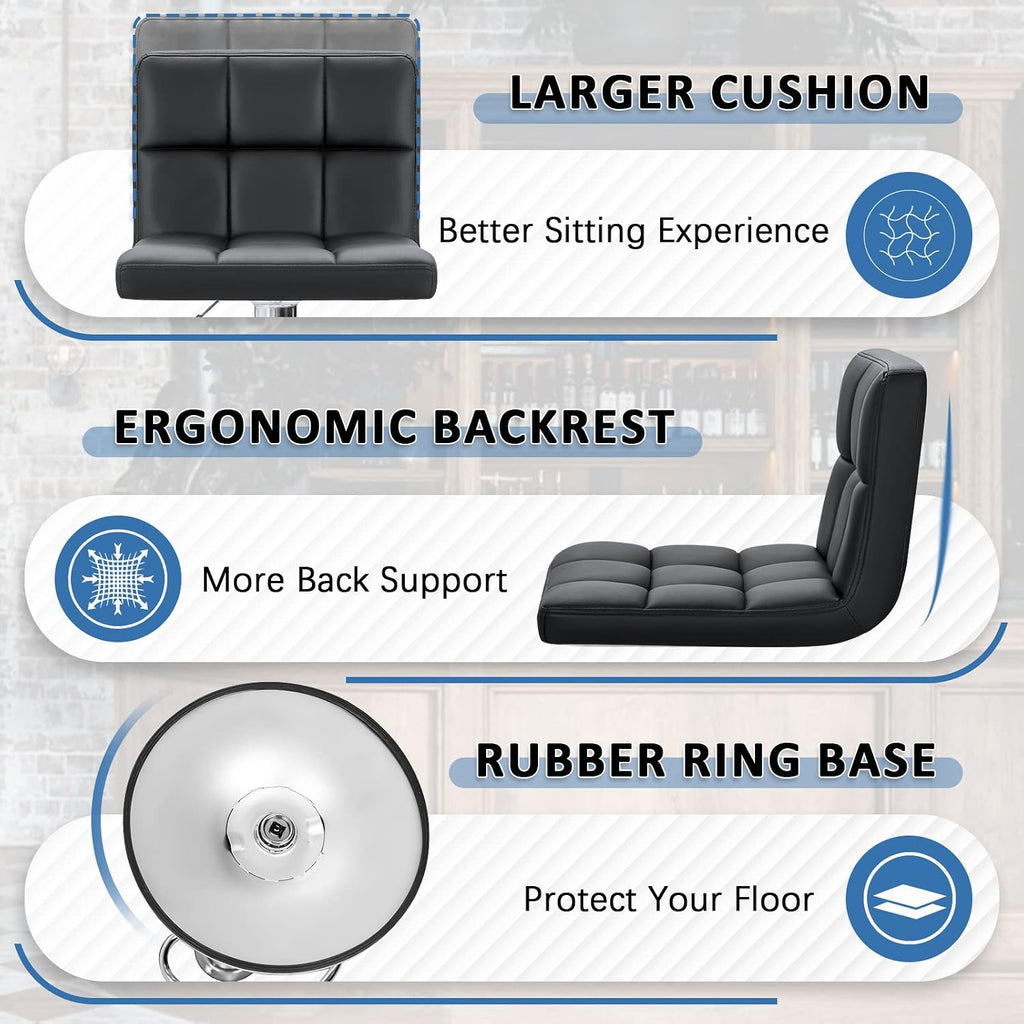 Adjustable Bar Stools Set of 2