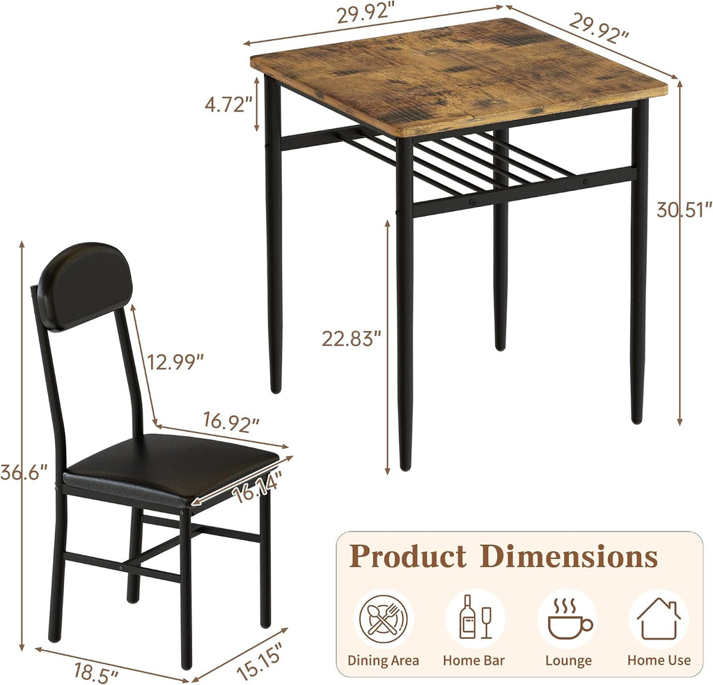 Square Dining Table Set