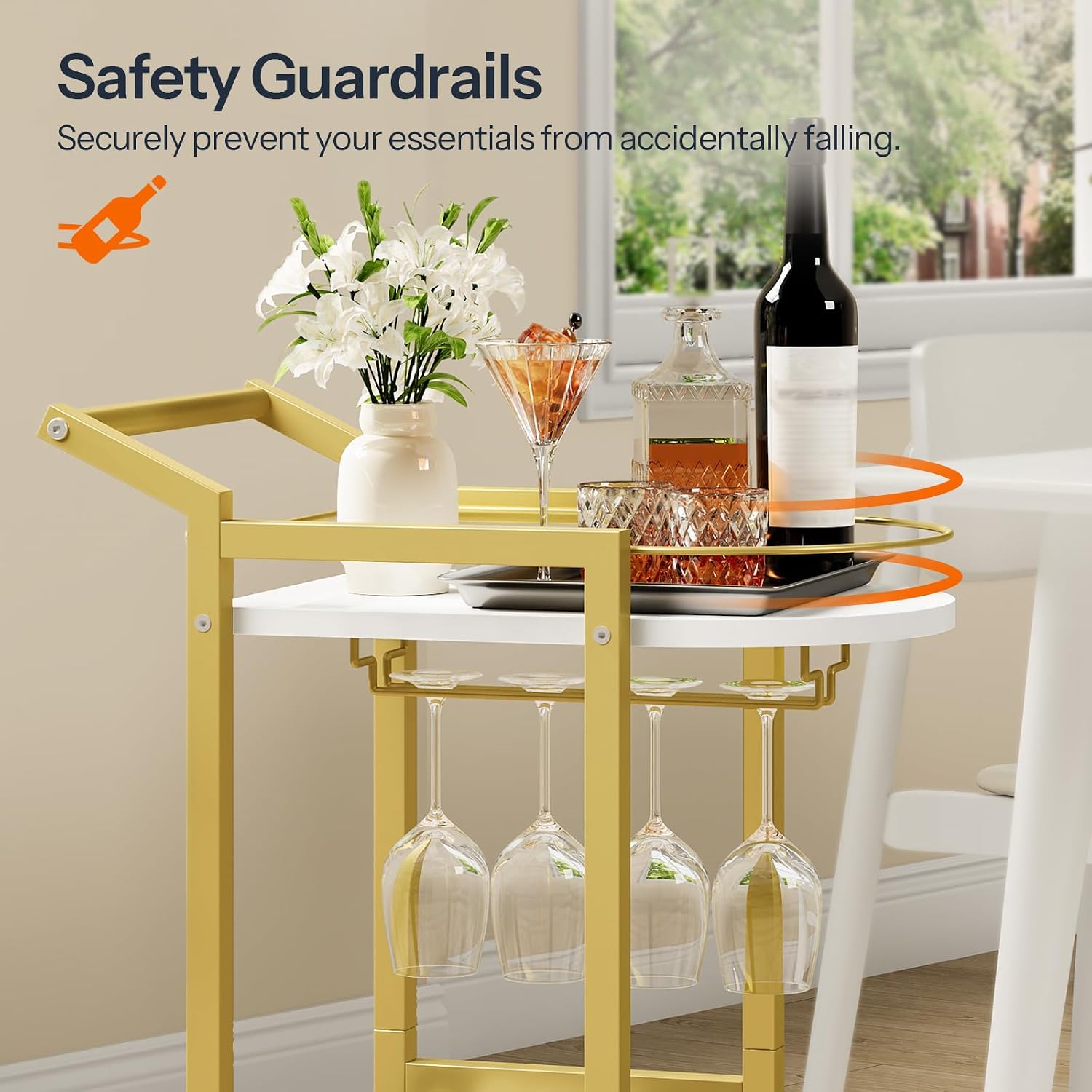 Rolling Bar Cart