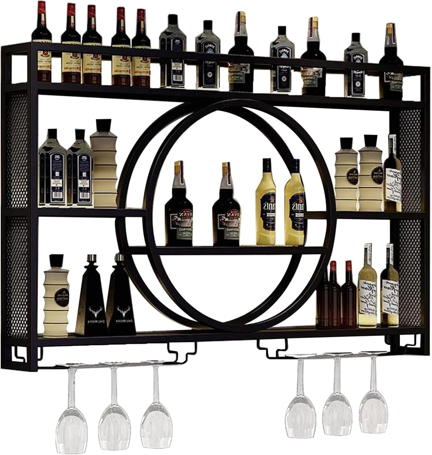 LED Wall Mounted Wine Rack