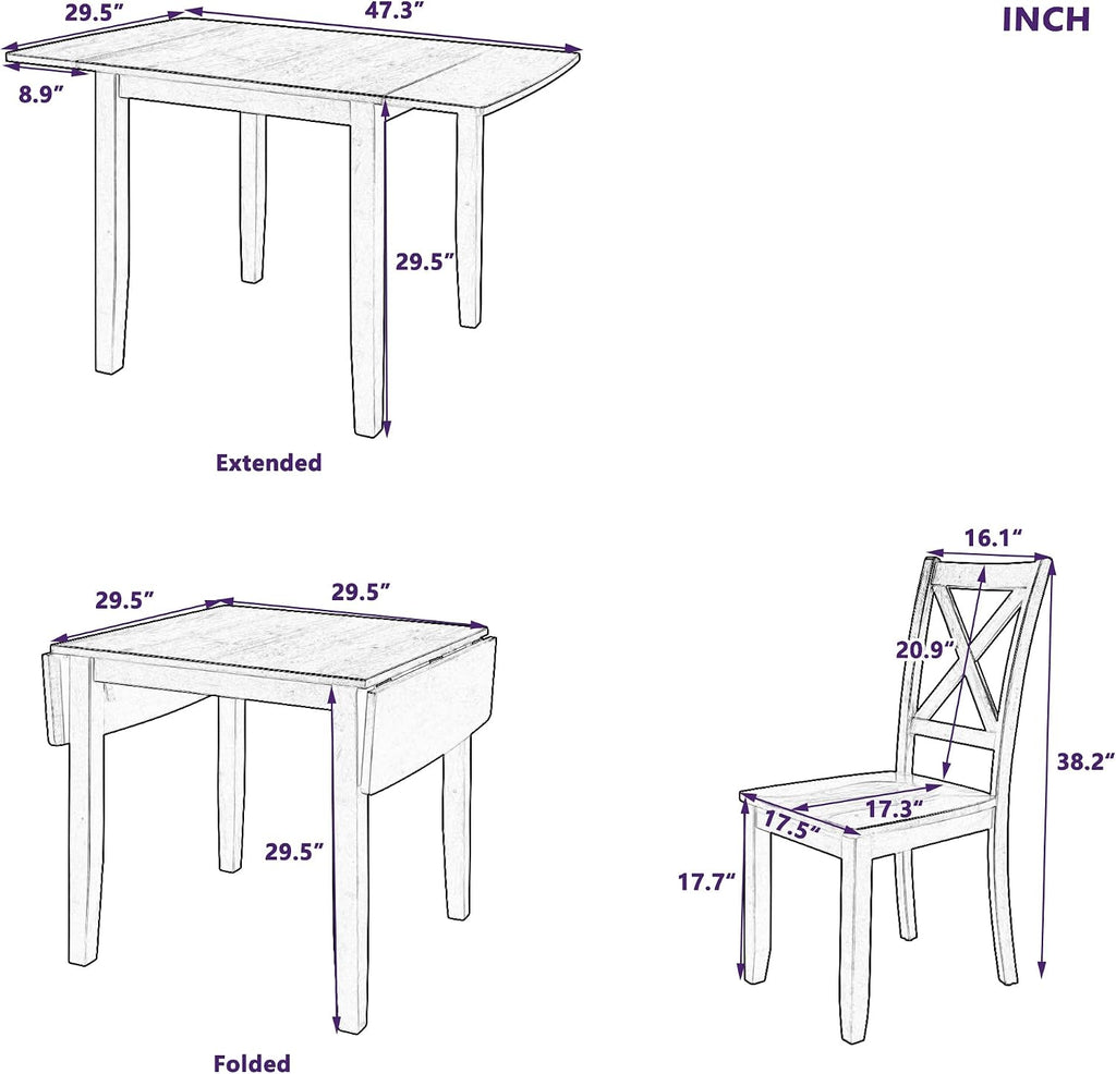 Drop Leaf Dining Set