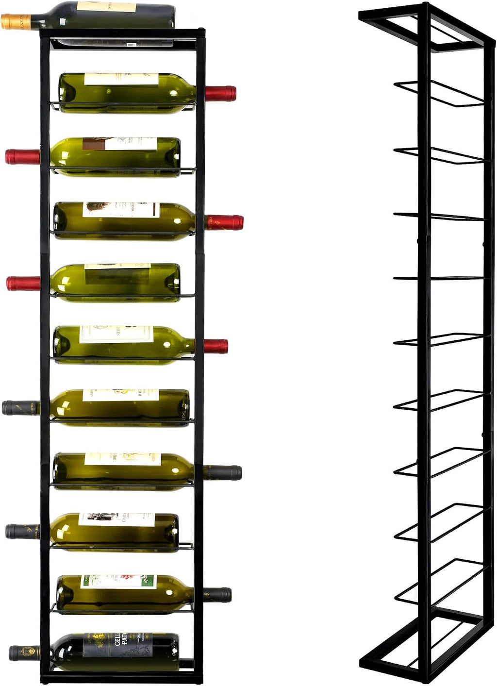 Wall Mounted Metal Wine Rack