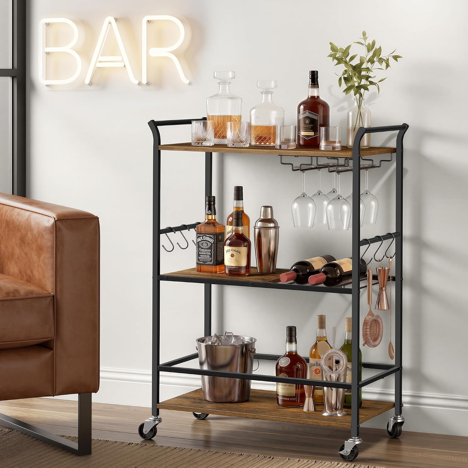 3-Tier Bar Cart