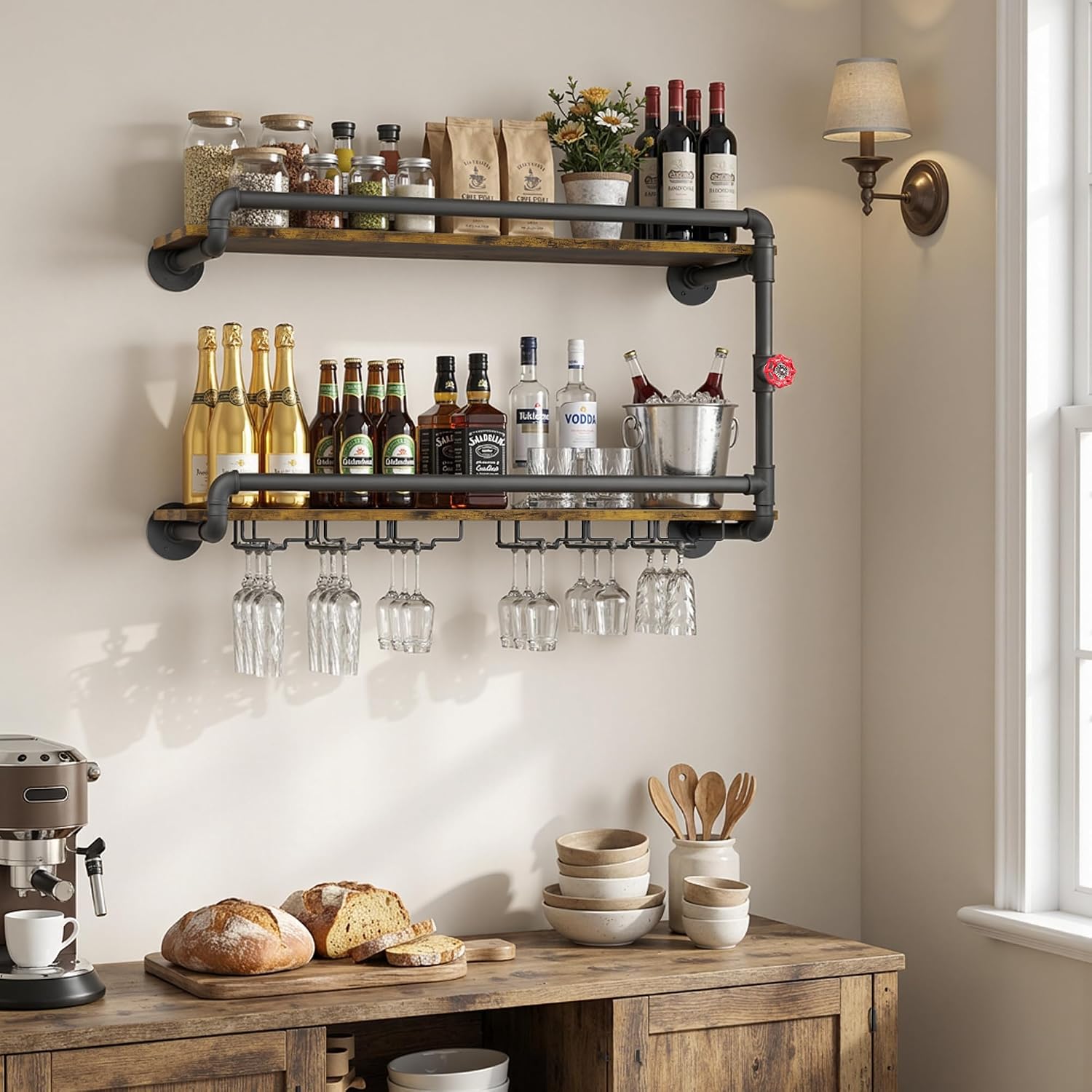 Wall Mounted Wine Rack