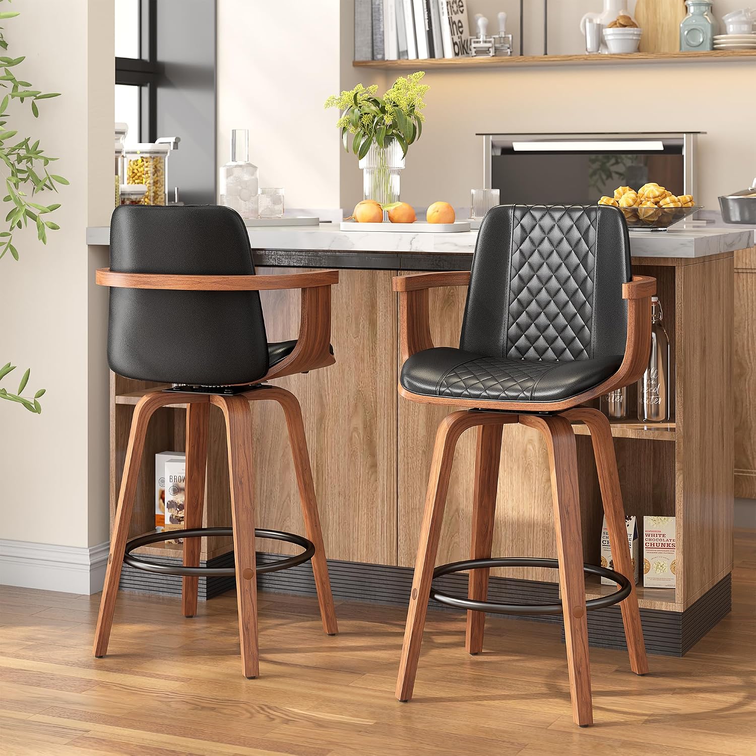 Swivel Bar Stools Set of 2