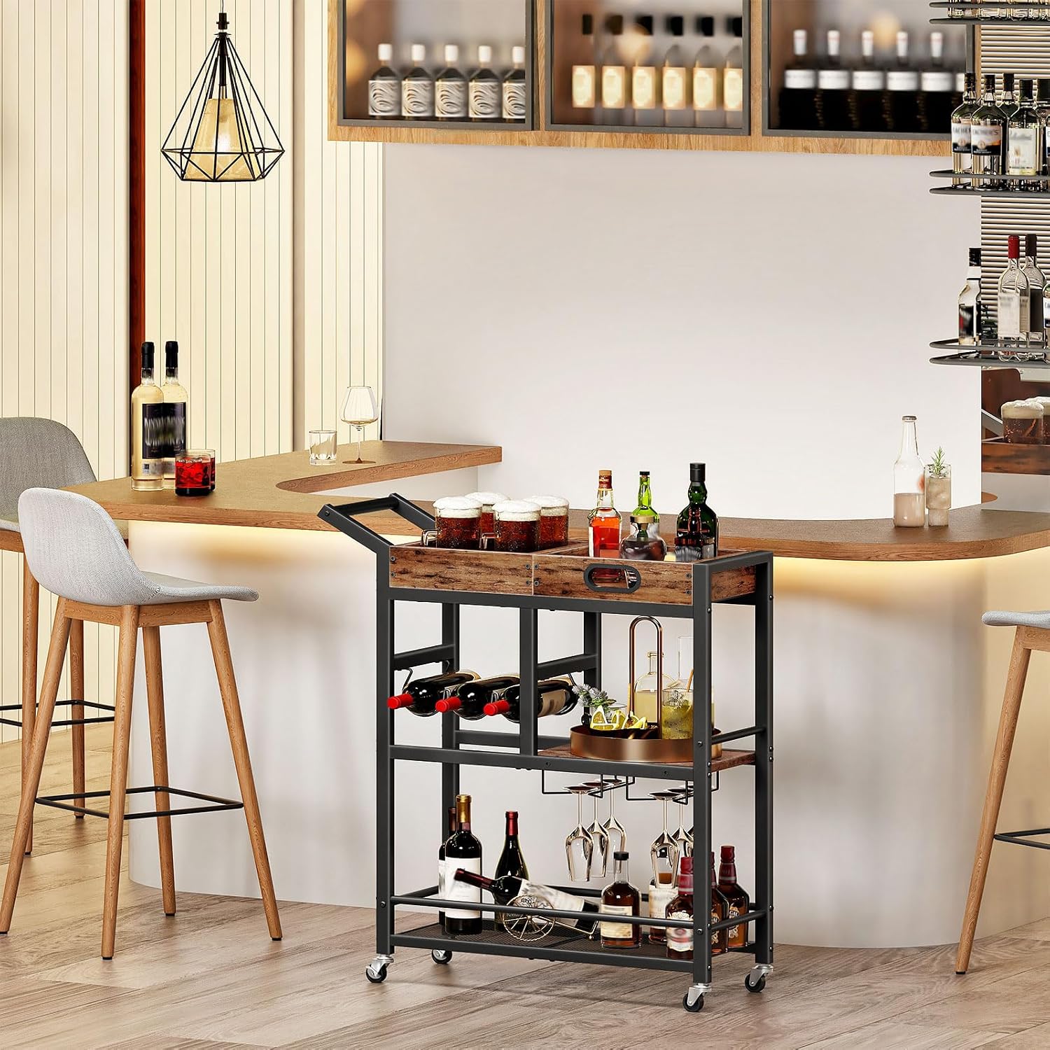 3-Tier Bar Cart