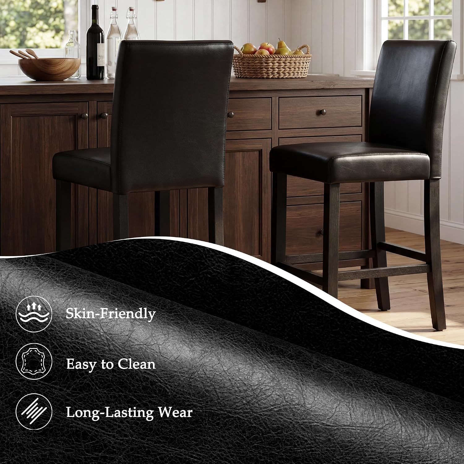 Counter Height Bar Stools Set of 2