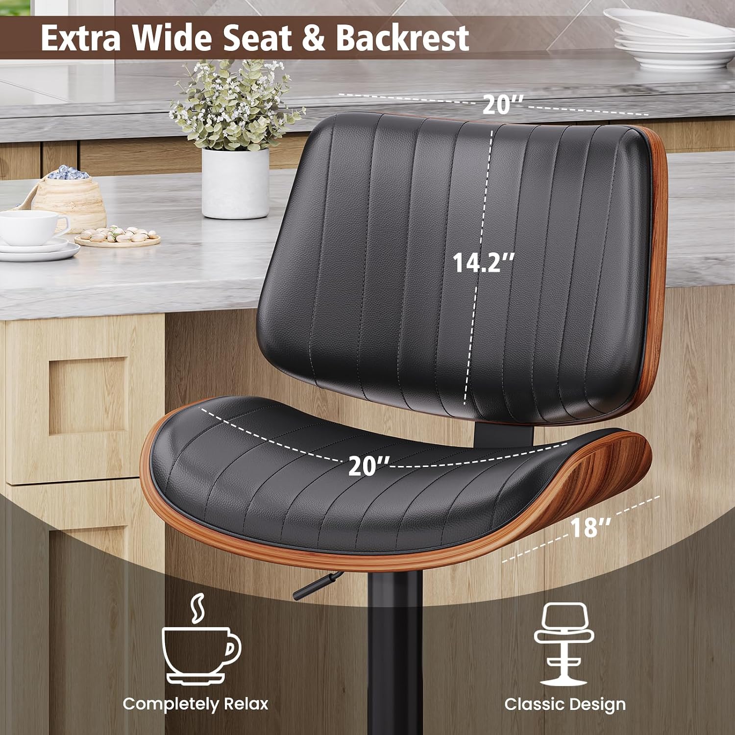 Bentwood Bar Stools Set of 2