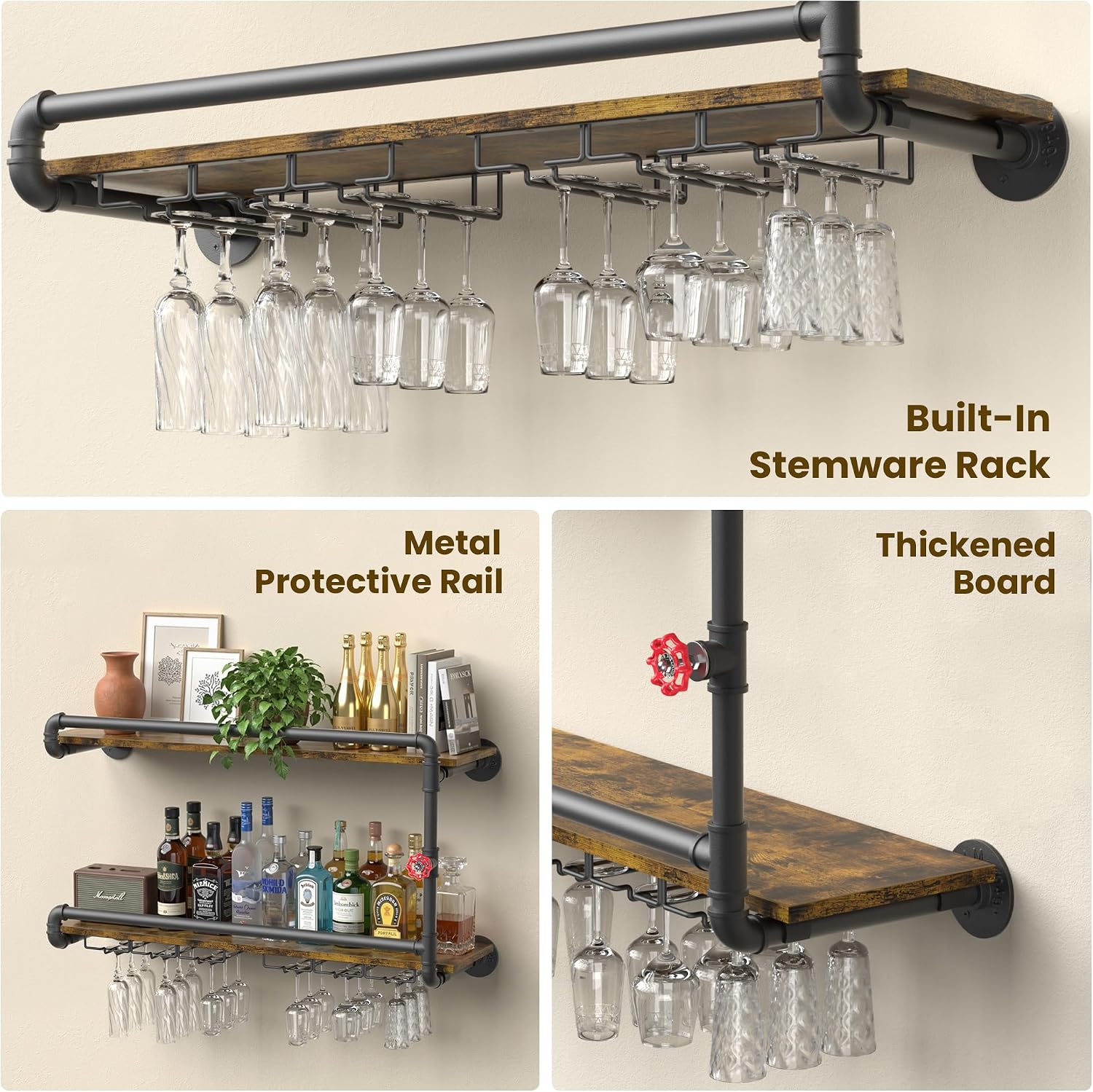 Wall Mounted Wine Rack