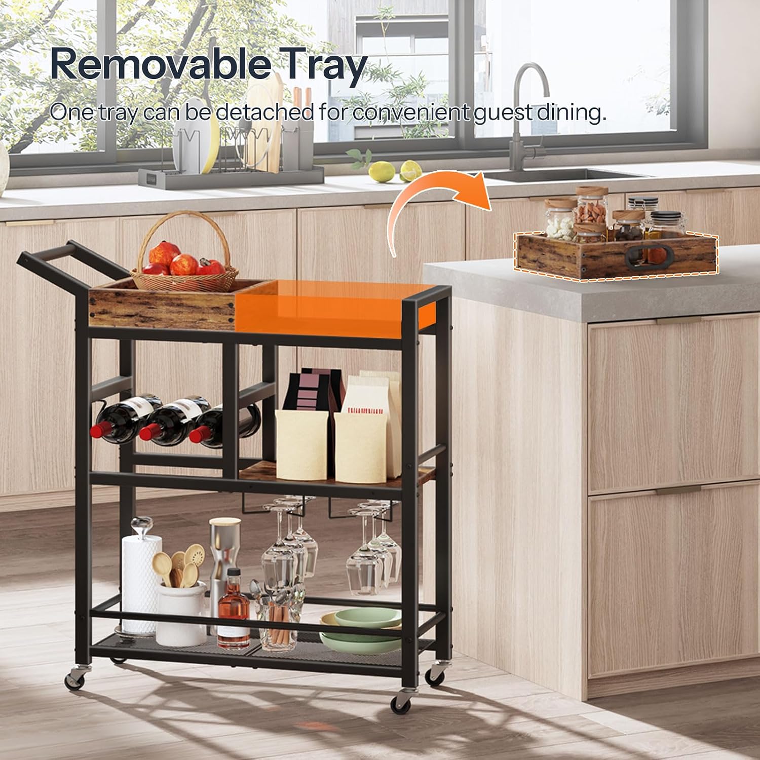 3-Tier Bar Cart