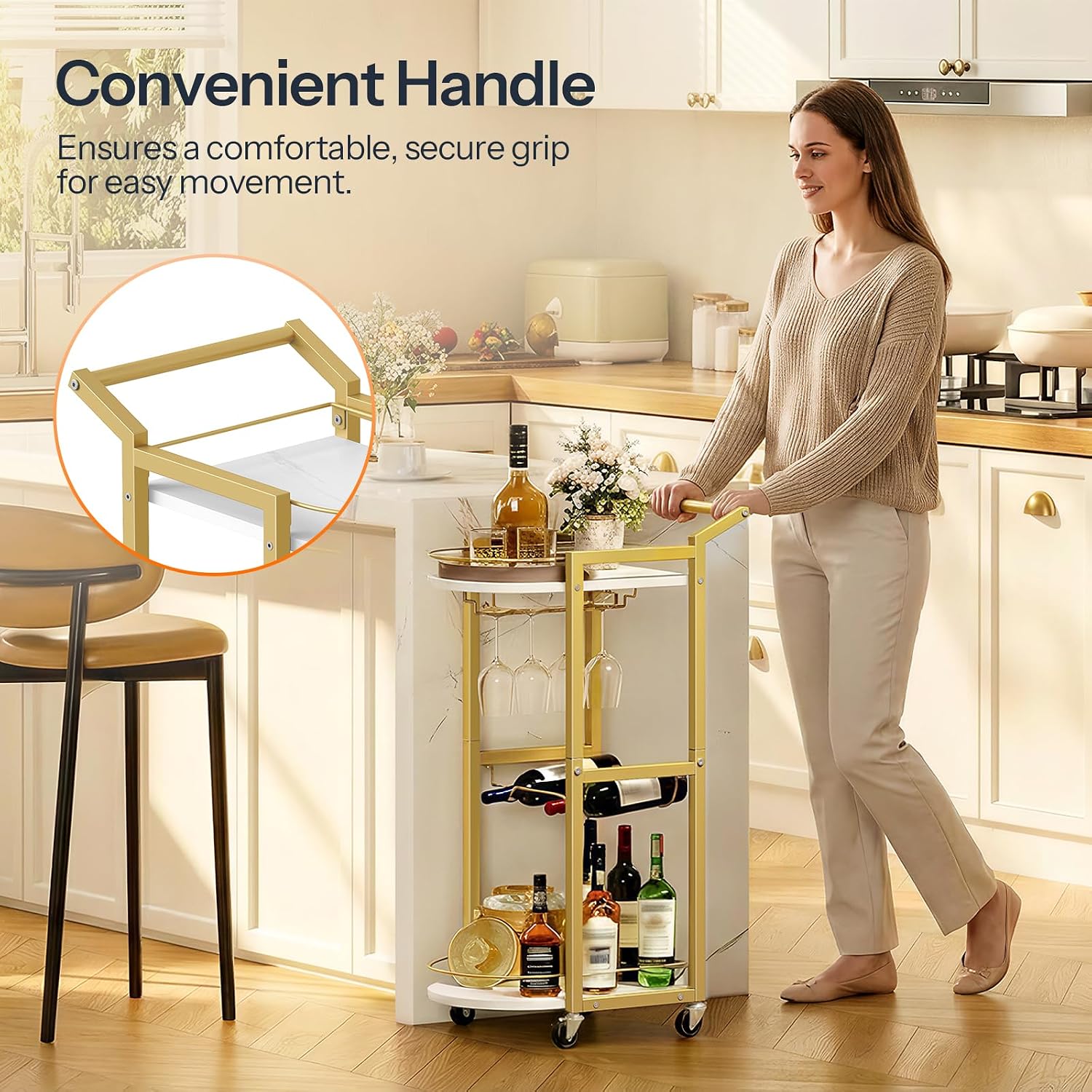 Rolling Bar Cart