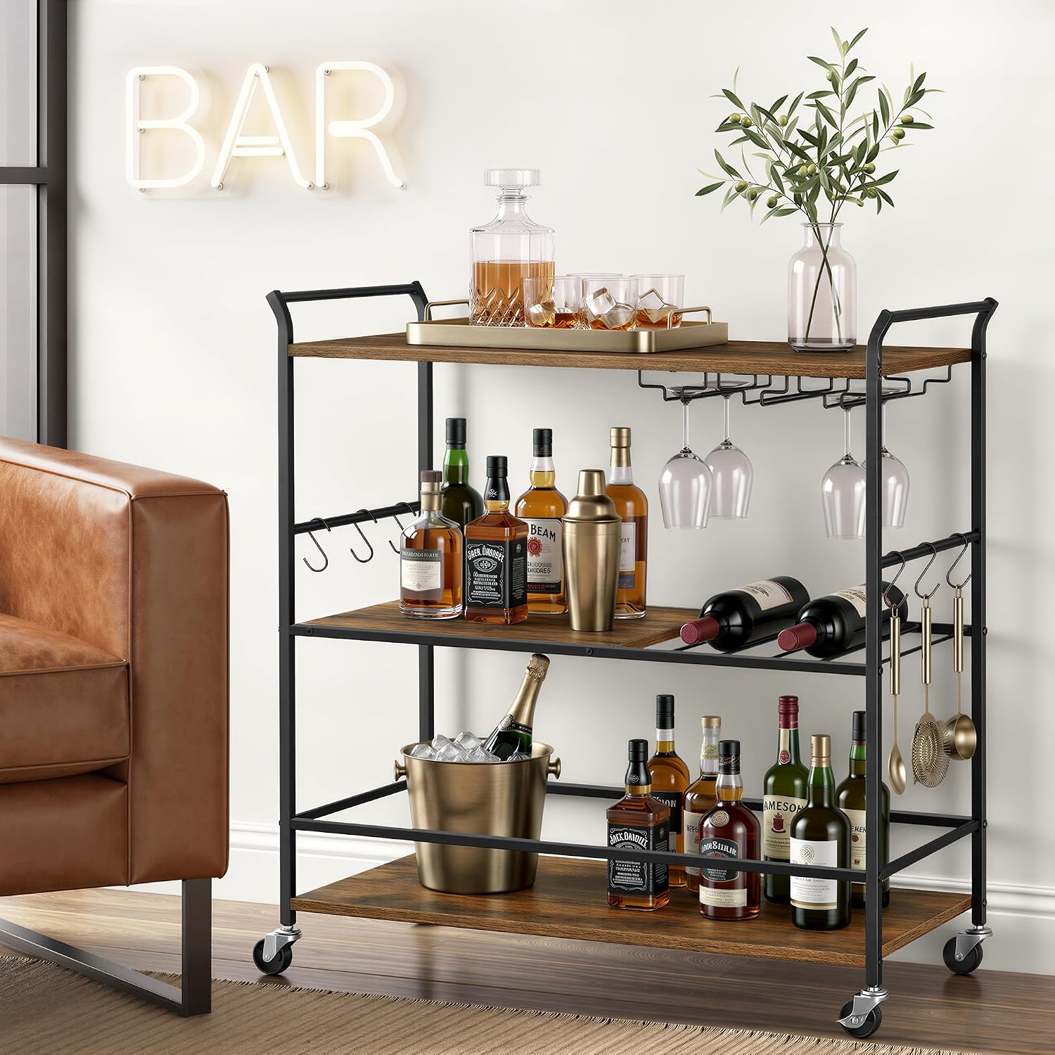 3-Tier Bar Cart