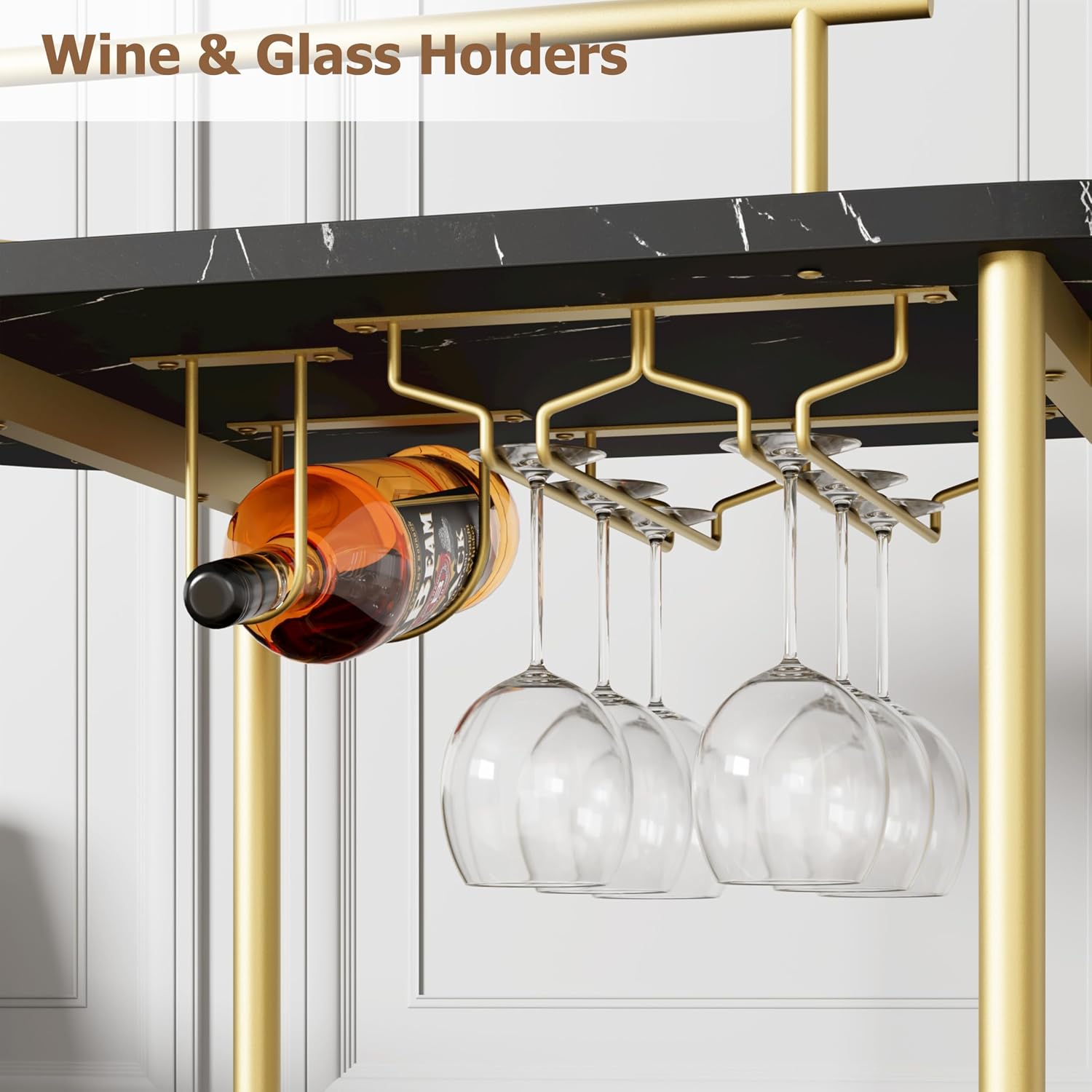 3-Tier Wheeled Bar Cart
