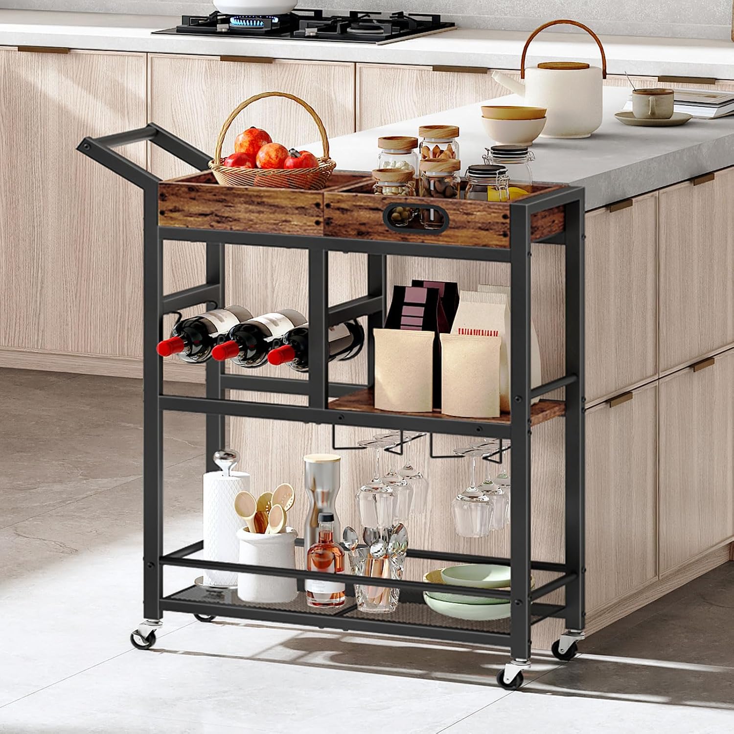 3-Tier Bar Cart