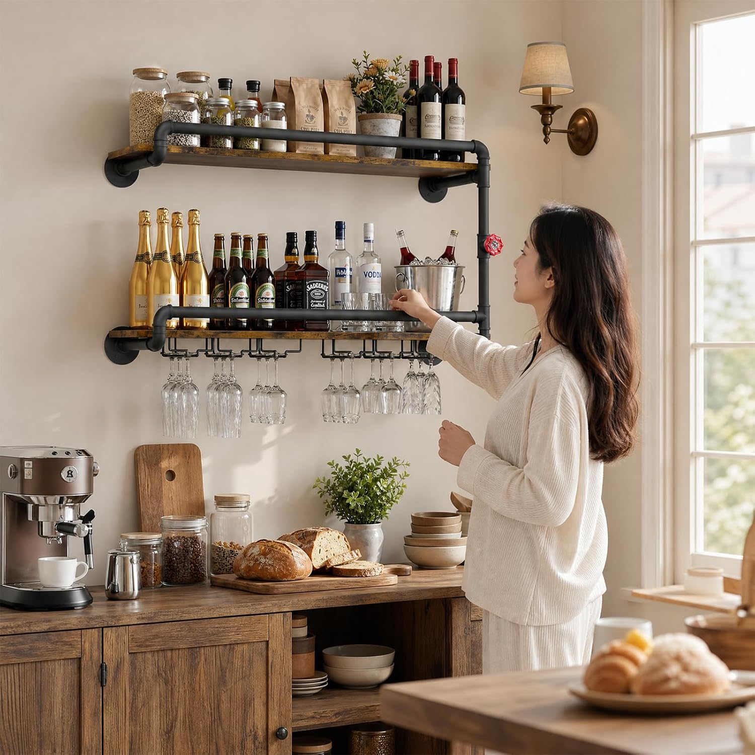 Wall Mounted Wine Rack