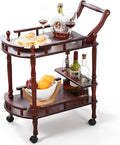 2-Tier Wood Bar Cart