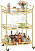 3-Tier Gold Bar Cart