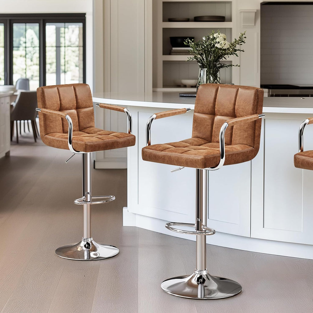 Adjustable Bar Stools Set of 2
