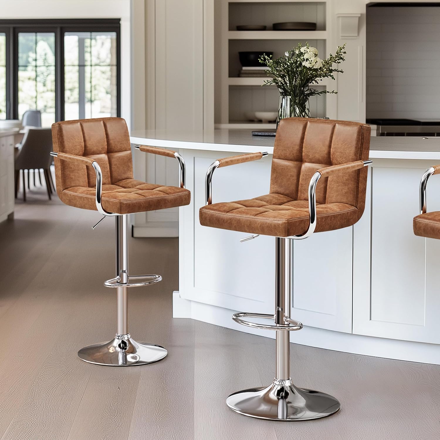 Adjustable Bar Stools Set of 2