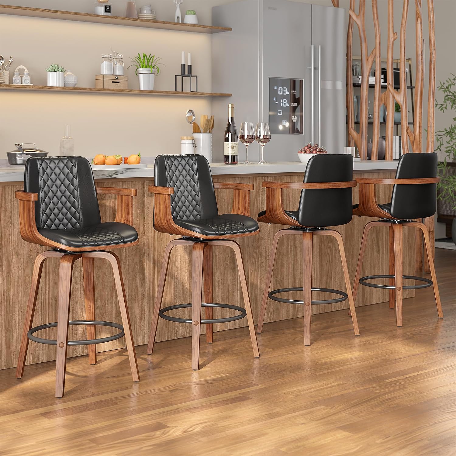 Swivel Bar Stools Set of 2