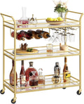 3-Tier Gold Bar Cart