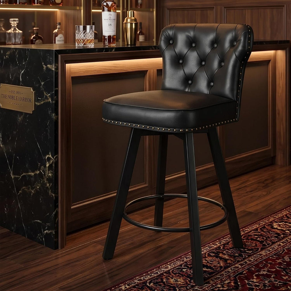 26" Swivel Bar Stools Set of 2