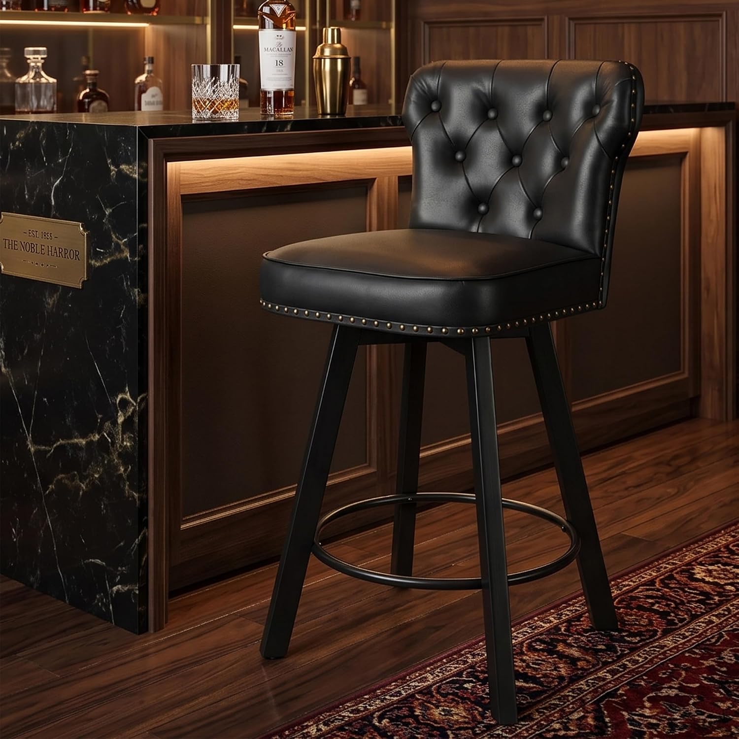 26" Swivel Bar Stools Set of 2