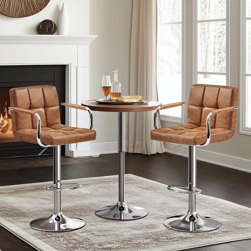 Adjustable Bar Stools Set of 2