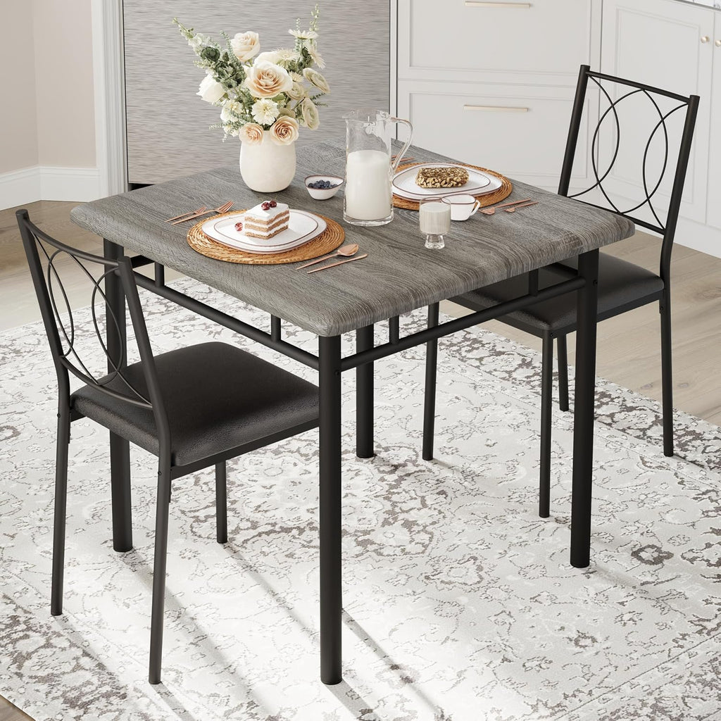 3-Piece Farmhouse Dining Table Set
