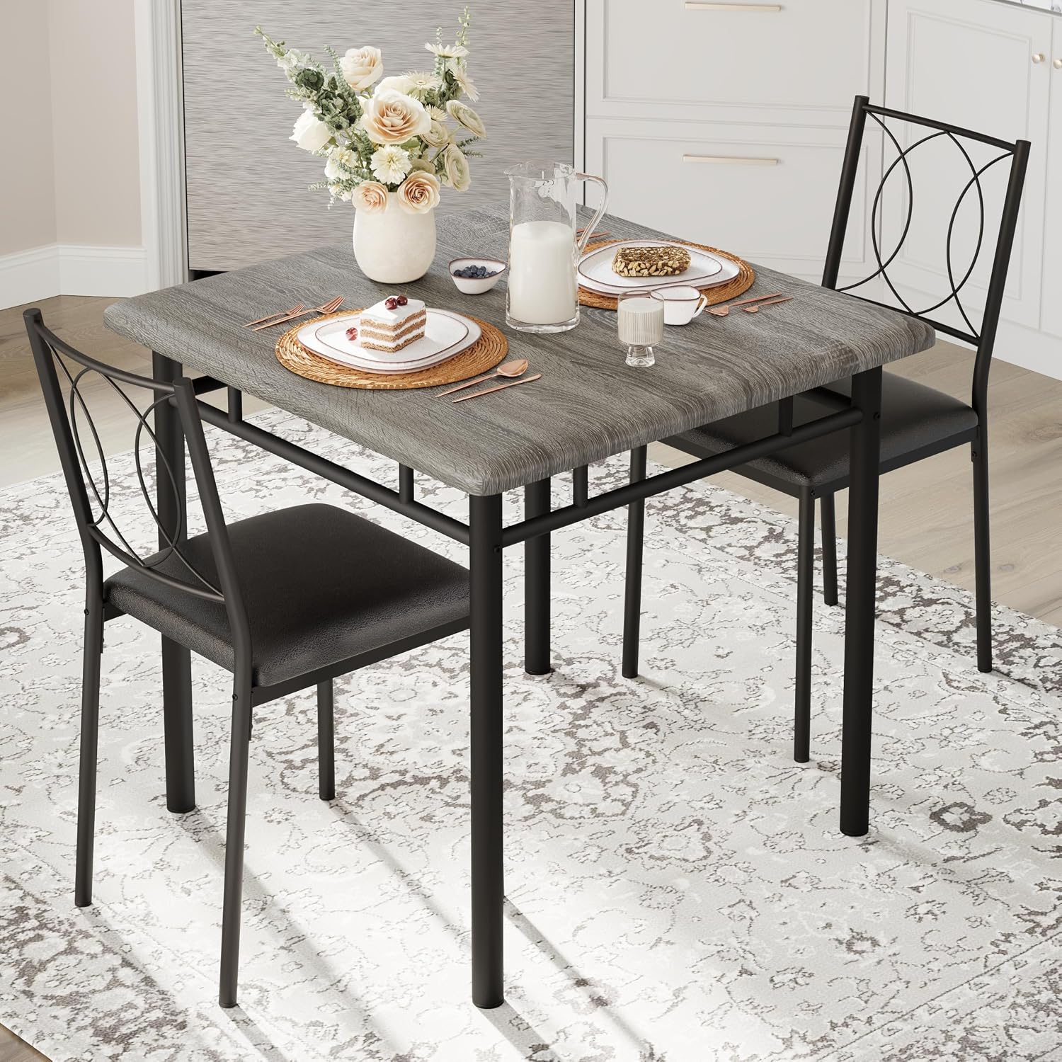 3-Piece Farmhouse Dining Table Set